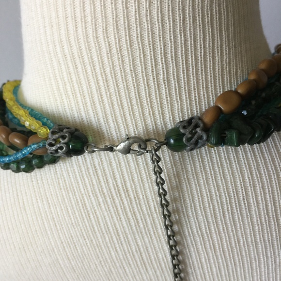 Multi Strand Beaded Twist Necklace - Picture 6 of 7
